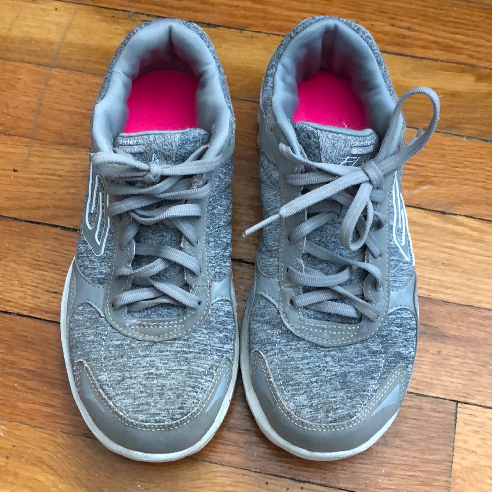 SKECHERS GO WALK FLASH GRAY